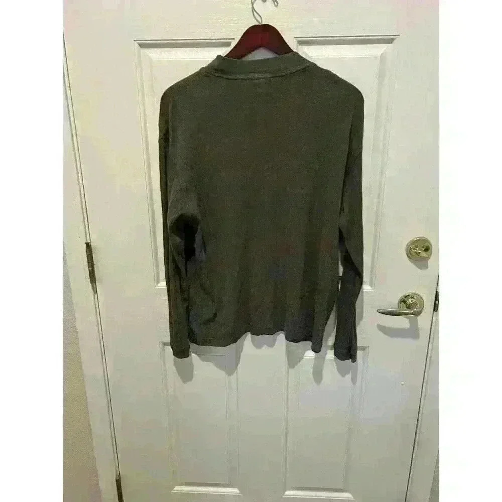 J. Ferrar Mens XL Long Sleeve Charcoal Sweater - Picture 3 of 3